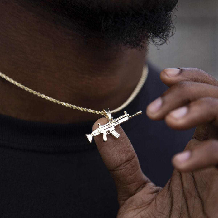 10k Solid Gold SCAR Gun - The GLD Shop