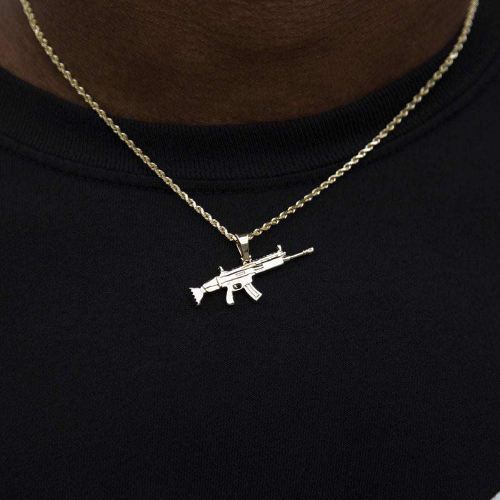10k Solid Gold SCAR Gun - The GLD Shop