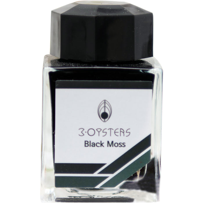3 Oysters Delicious Black Moss - 38ml Bottled Ink - Pen Boutique Ltd