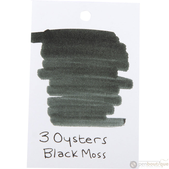 3 Oysters Delicious Black Moss - 38ml Bottled Ink - Pen Boutique Ltd
