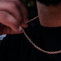 3.6MM Open Box Chain in Rose Gold