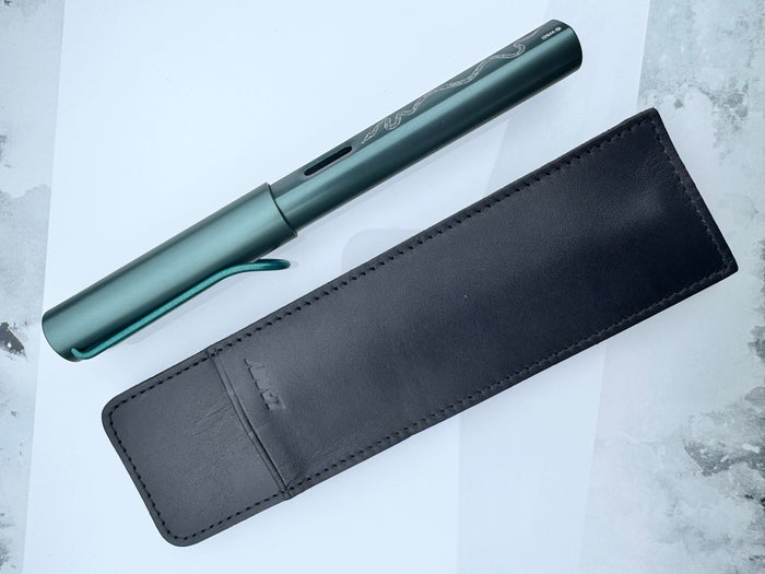 Lamy Leather Pen Sleeve - Black.( for Lamy Swift pens)-Pen Boutique Ltd