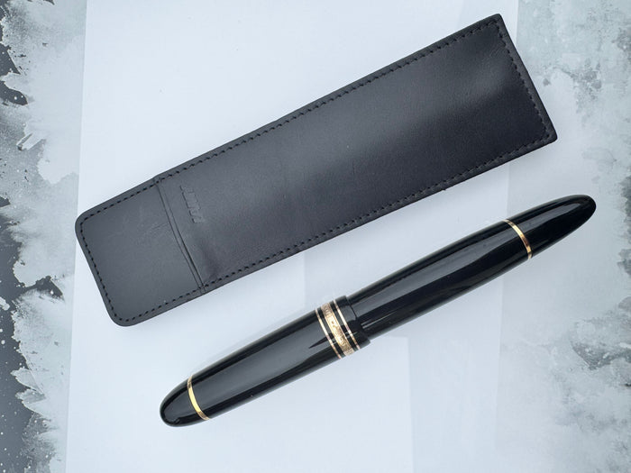 Lamy Leather Pen Sleeve - Black.( for Lamy Swift pens)-Pen Boutique Ltd