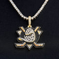 Anaheim Ducks Official NHL Logo Pendant in Yellow Gold