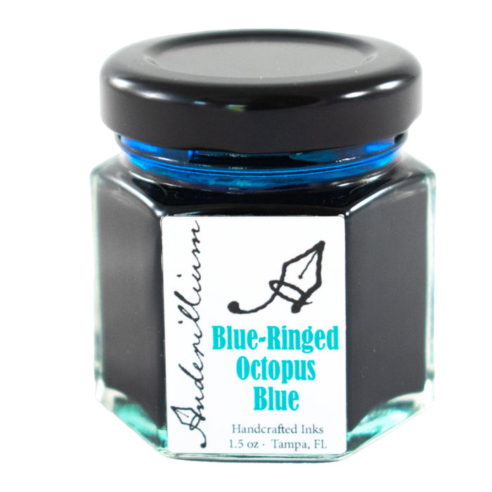 Anderillium Cephalopod Ink - Blue - Ringed Octopus Blue - 1.5 oz - Pen Boutique Ltd