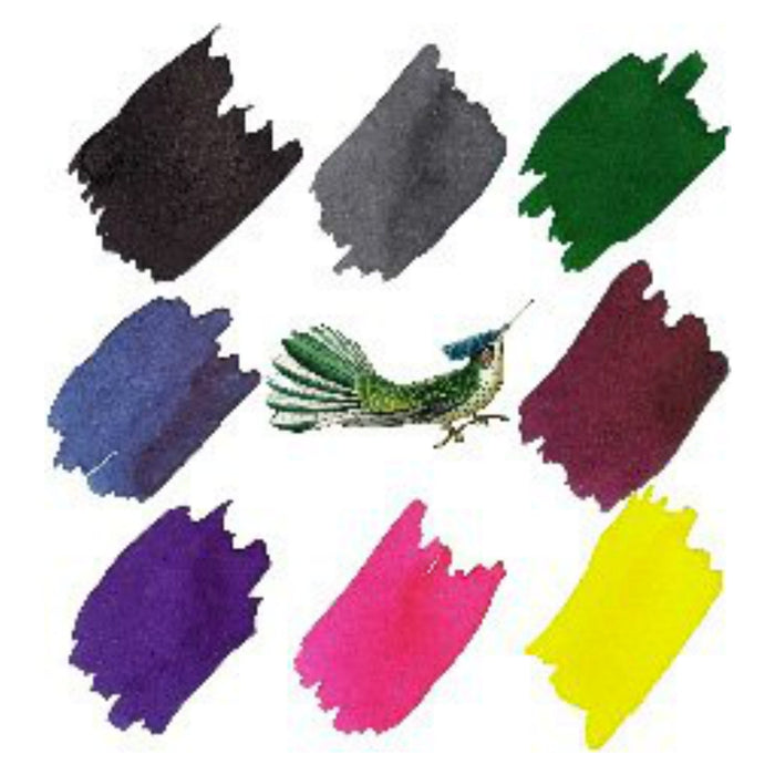 Anderillium Sample Ink Set - Avian - 0.5 oz (8 Colors) - Pen Boutique Ltd
