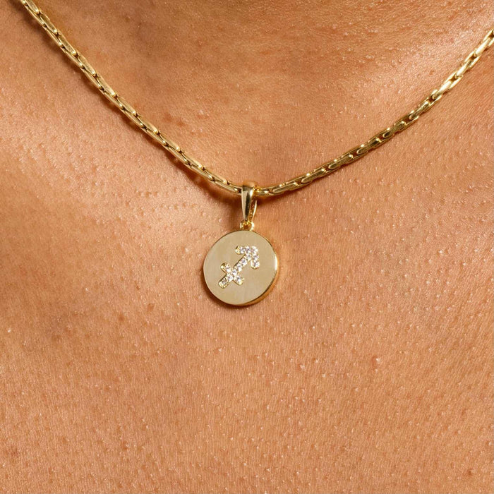 18k Gold Plated / Yellow Gold / Sagittarius