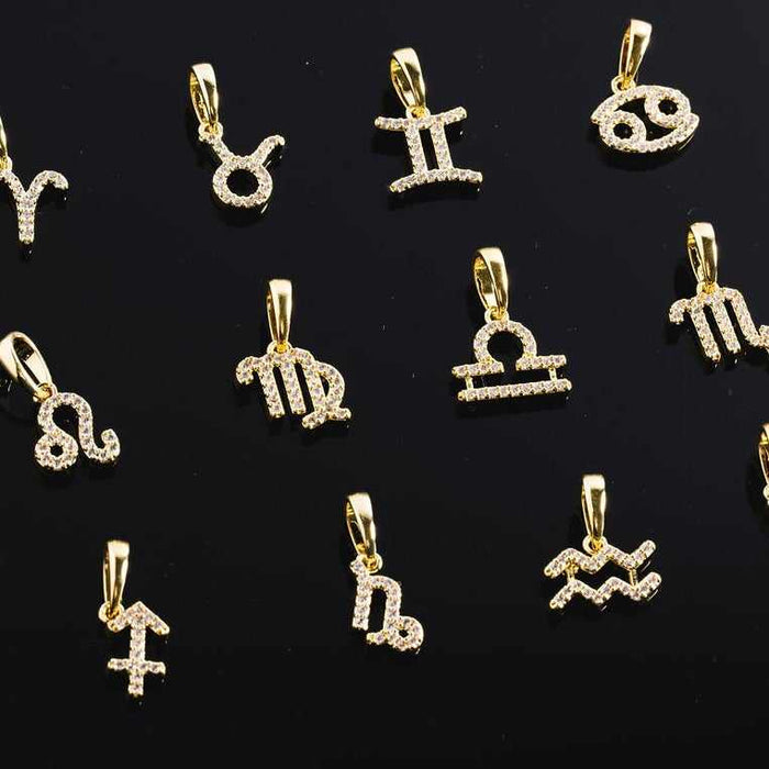Astrology Pave Pendants - The GLD Shop