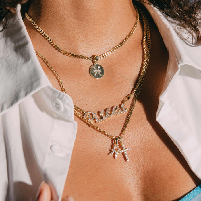 Astrology Pave Pendants - The GLD Shop