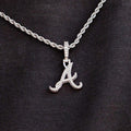 Atlanta Braves Micro Pendant in White Gold - The GLD Shop
