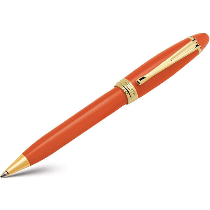 Aurora Ipsilon Ballpoint Pen - Seasons - Autumn Orange - Yellow Gold Trim - Pen Boutique Ltd