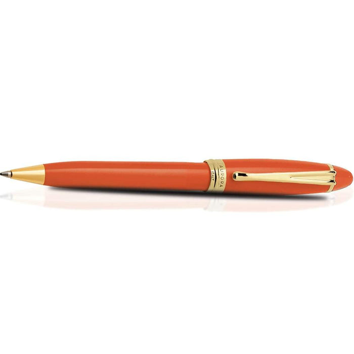 Aurora Ipsilon Ballpoint Pen - Seasons - Autumn Orange - Yellow Gold Trim - Pen Boutique Ltd