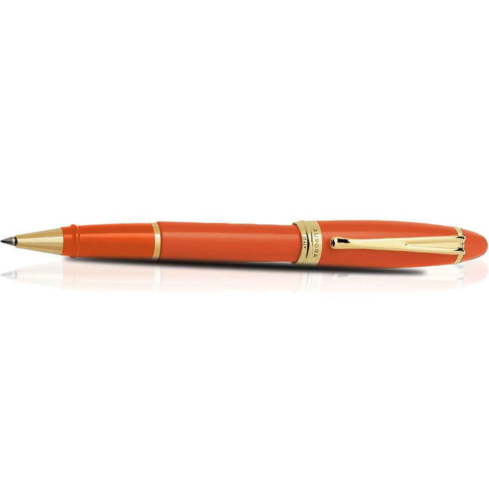 Aurora Ipsilon Rollerball Pen - Seasons - Autumn Orange - Yellow Gold Trim - Pen Boutique Ltd