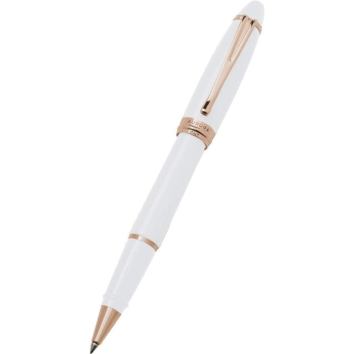 Aurora Ipsilon Rollerball Pen - Seasons - Winter White - Rose Gold Trim - Pen Boutique Ltd