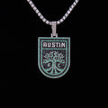 Austin FC Official MLS Logo Pendant in White Gold