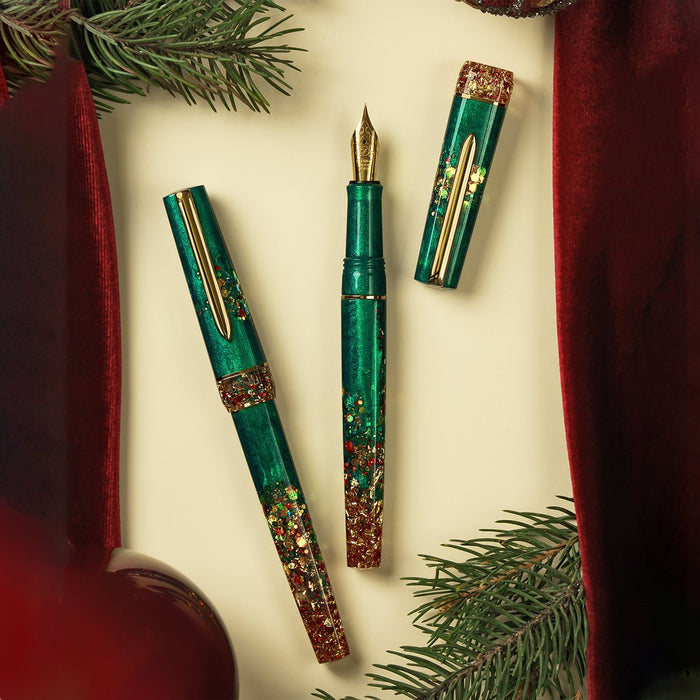 Benu Haute Fountain Pen - Tribute to Emerald Eve (Christmas Special Edition) - Pen Boutique Ltd