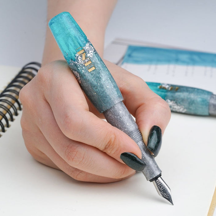 Benu Pixie Fountain Pen - Aqua Glow - Pen Boutique Ltd