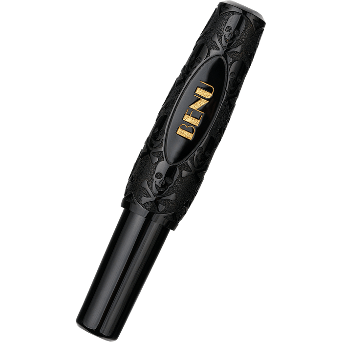 Benu Pixie Fountain Pen - Black Jolly Roger - Pen Boutique Ltd