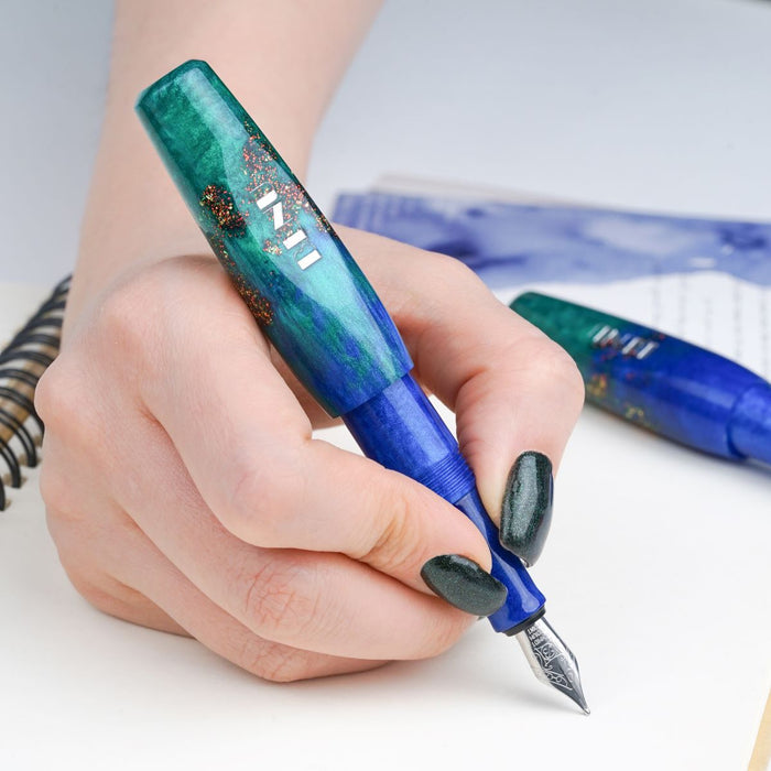Benu Pixie Fountain Pen - Emerald Sea - Pen Boutique Ltd