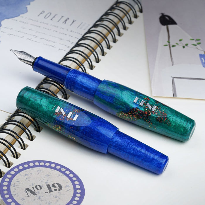 Benu Pixie Fountain Pen - Emerald Sea - Pen Boutique Ltd