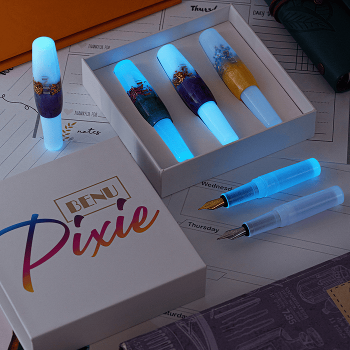 Benu Pixie Fountain Pen Set - Luminous Haze - Pen Boutique Ltd