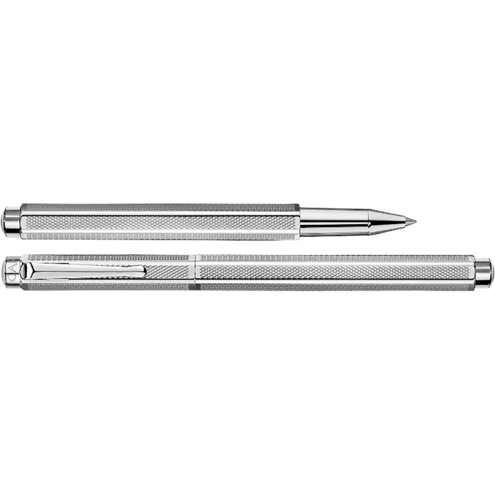 Caran d Ache Ecridor "Retro" Rollerball Pen - Silver Plated - Pen Boutique Ltd