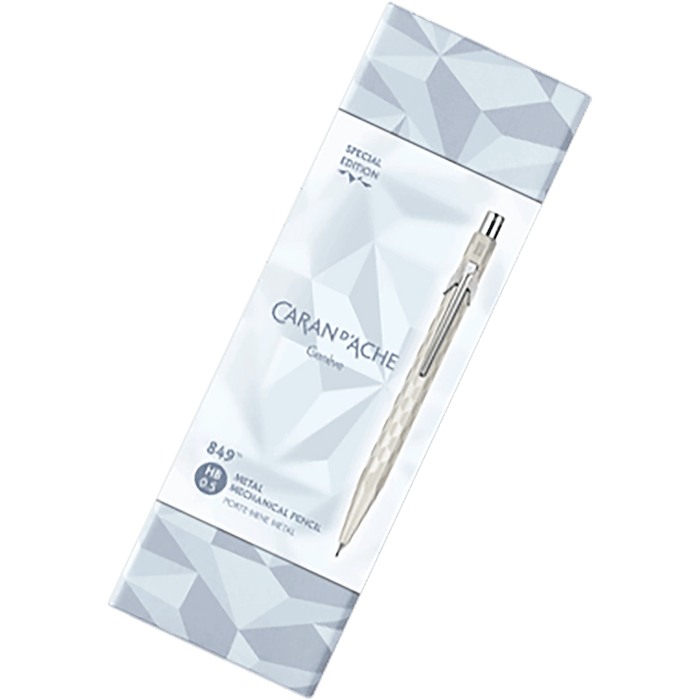 Caran d'Ache 849 Mechanical Pencil - Alpine Frost White - 0.5mm - Pen Boutique Ltd