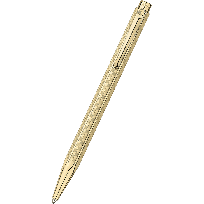Caran d'Ache Ecridor Ballpoint Pen - Gold Damier (Special Edition) - Pen Boutique Ltd
