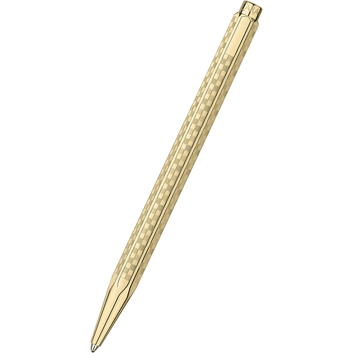 Caran d'Ache Ecridor Ballpoint Pen - Gold Damier (Special Edition) - Pen Boutique Ltd