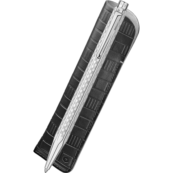 Caran d'Ache Ecridor Gift Set - Damier Ballpoint Pen & Leather Case (Special Edition) - Pen Boutique Ltd