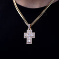 Center Set Baguette Cross