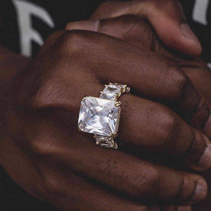 Center Stone Baguette Band Ring - The GLD Shop