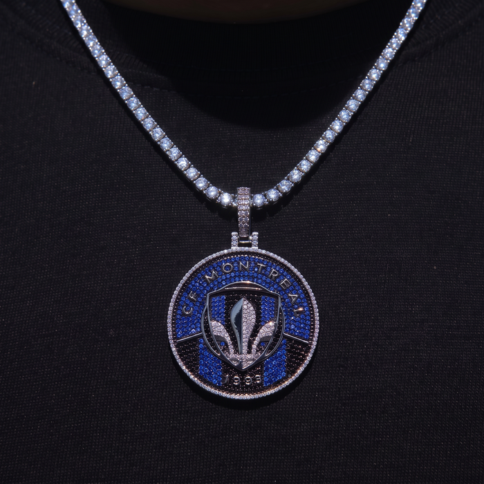CF Montreal Official MLS Logo Pendant in White Gold