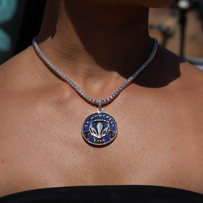 CF Montreal Official MLS Logo Pendant in White Gold