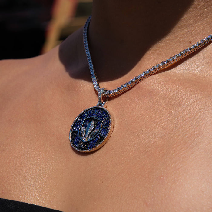 CF Montreal Official MLS Logo Pendant in White Gold