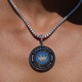 Charlotte FC Official MLS Logo Pendant in White Gold