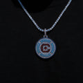 Chicago Fire FC Official MLS Logo Pendant in White Gold