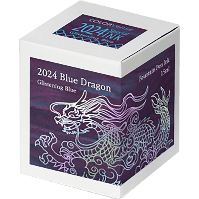 Colorverse Ink Bottle - 2024 Blue Dragon Special Series - Glistening Blue - 15ml - Pen Boutique Ltd