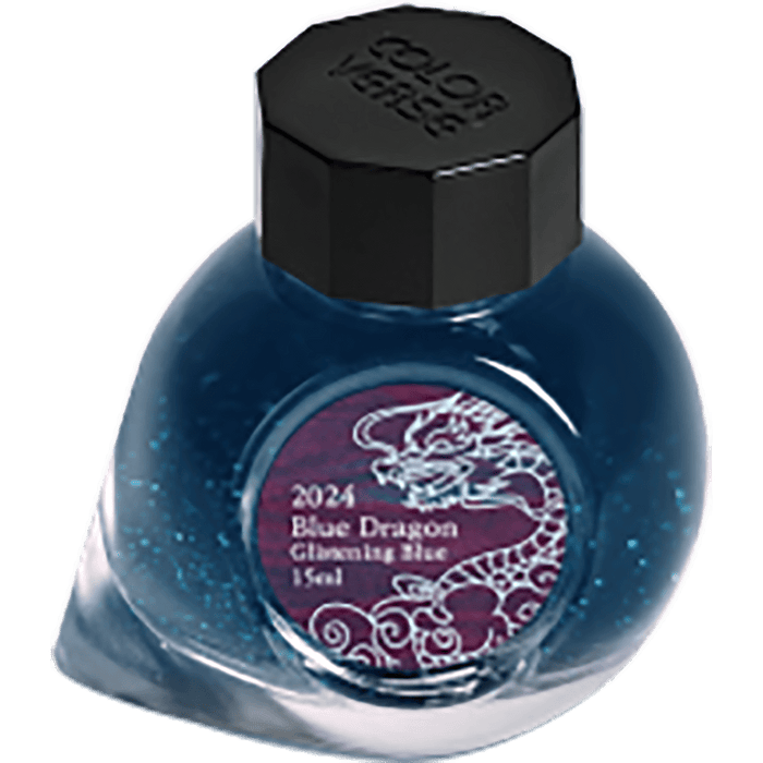 Colorverse Ink Bottle - 2024 Blue Dragon Special Series - Glistening Blue - 15ml - Pen Boutique Ltd