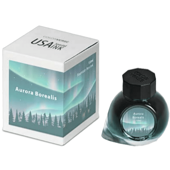 Colorverse USA Special Ink Bottle - Aurora Borealis (Alaska) - 15 ml - Pen Boutique Ltd