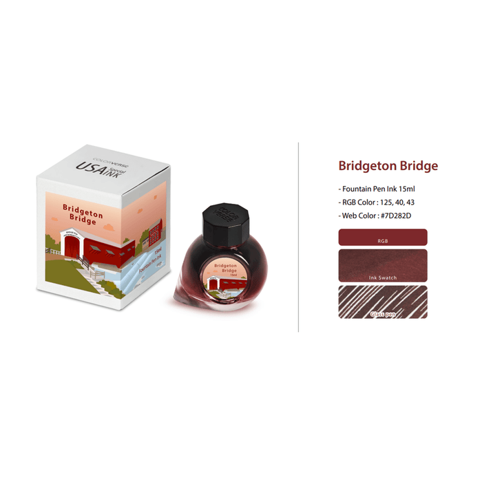 Colorverse USA Special Ink Bottle - Bridgeton Bridge - 15 ml - Pen Boutique Ltd