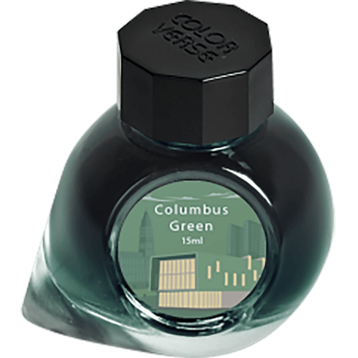 Colorverse USA Special Ink Bottle - Columbus Green - 15 ml - Pen Boutique Ltd