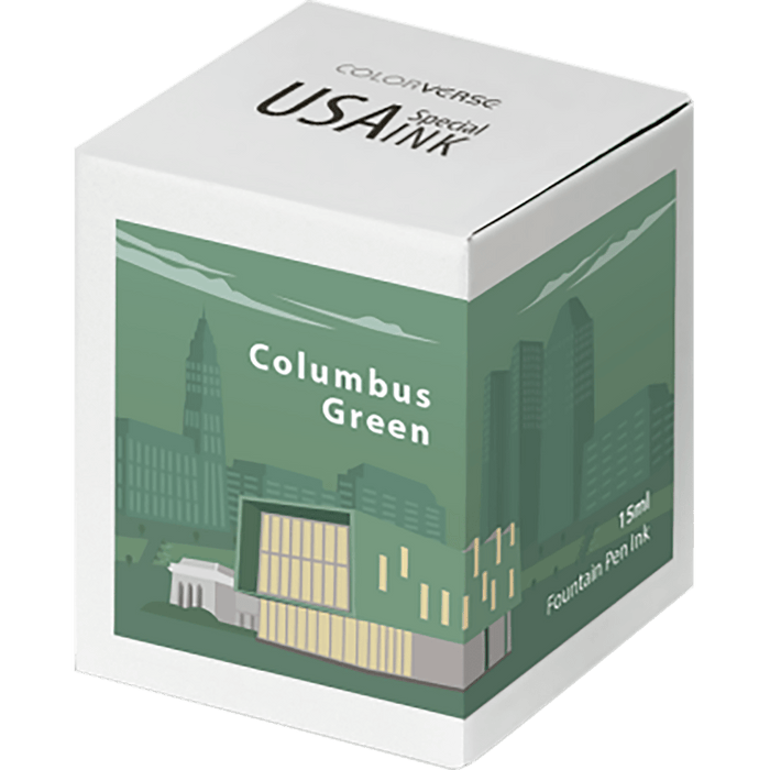 Colorverse USA Special Ink Bottle - Columbus Green - 15 ml - Pen Boutique Ltd