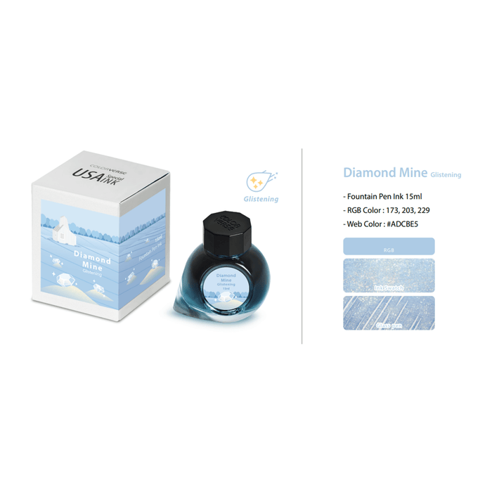 Colorverse USA Special Ink Bottle - Diamond Mine - 15 ml - Pen Boutique Ltd