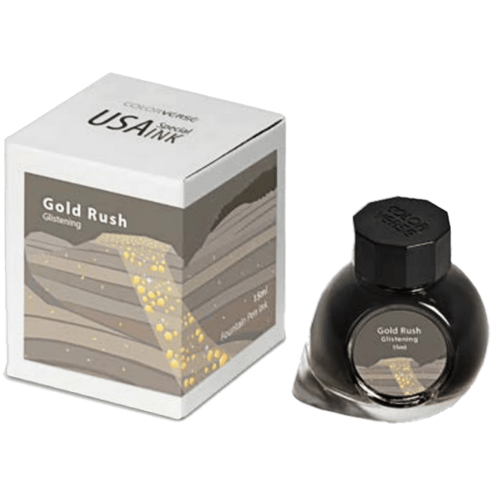 Colorverse USA Special Ink Bottle - Gold Rush Glistening (South Dakota) - 15 ml - Pen Boutique Ltd