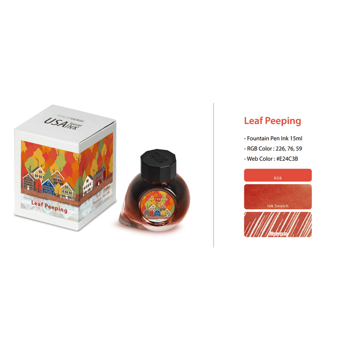 Colorverse USA Special Ink Bottle - Leaf Peeping - 15 ml - Pen Boutique Ltd