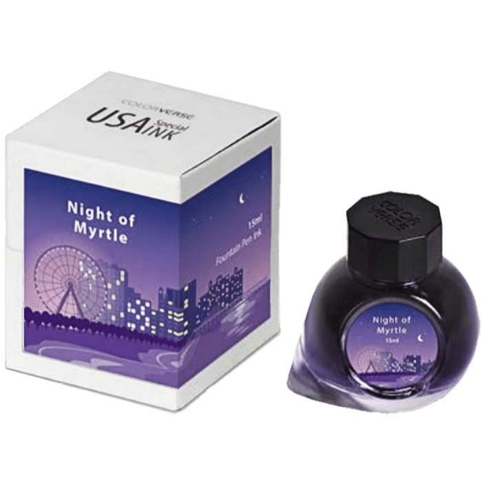 Colorverse USA Special Ink Bottle - Night of Myrtle (South Carolina) - 15 ml - Pen Boutique Ltd