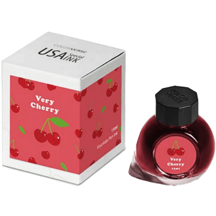 Colorverse USA Special Ink Bottle - Very Cherry (Michigan) - 15 ml - Pen Boutique Ltd