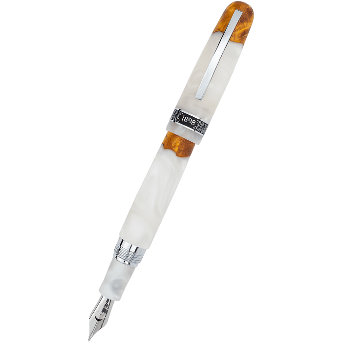 Conklin 1898 Collection Fountain Pen - Spectra White Fusion - Pen Boutique Ltd