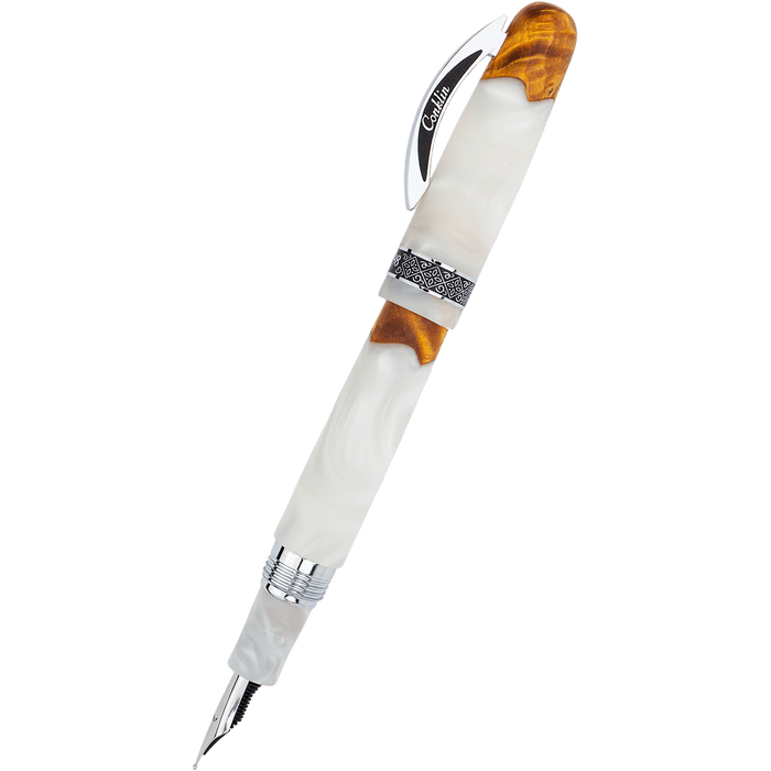 Conklin 1898 Collection Fountain Pen - Spectra White Fusion - Pen Boutique Ltd